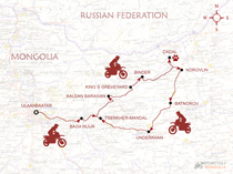 KTM Motorcycle Tour Map